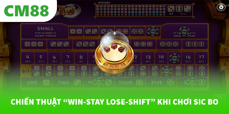 Chiến thuật “Win-Stay Lose-Shift” khi chơi Sic Bo 4 Chiến thuật “Win-Stay Lose-Shift” khi chơi Sic Bo